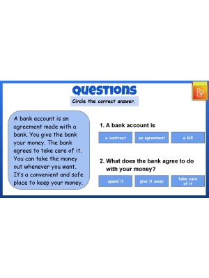 Bank Account Basics: Reading Task Cards - Consumer Life Skills Bank Account Basics: Reading Task Cards - Consumer Life Skills