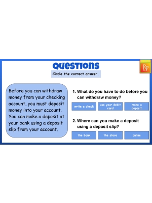 Using a Checking Account: Life Skills Task Cards | Consumer Skills | Activities Using a Checking Account: Life Skills Task Cards | Consumer Skills | Activities