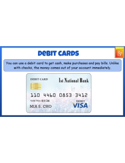 Bank Account Practice - Debit cards - Task Cards Bank Account Practice - Debit cards - Task Cards
