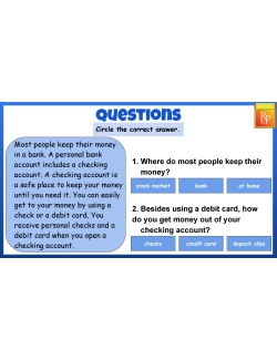 Bank Account Practice - Checks - Task Cards Bank Account Practice - Checks - Task Cards