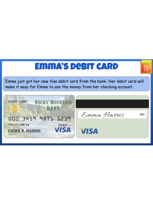 BIG BANKING SET: Using a Checking Account, Debit Card, ATM, Credit Card BIG BANKING SET: Using a Checking Account, Debit Card, ATM, Credit Card