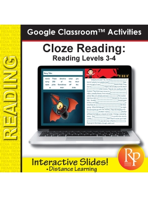 Cloze Reading & Comprehension for Google Classroom™ Rdg level 3-4 Cloze Reading & Comprehension for Google Classroom™ Rdg level 3-4
