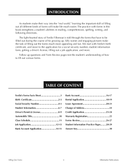FREE FILLING OUT FORMS: Practical Practice Reading & Life Skills Activities FREE FILLING OUT FORMS: Practical Practice Reading & Life Skills Activities