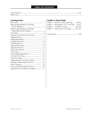 Practical Practice: Travel Math - Life Skills - Chapter Slice Practical Practice: Travel Math - Life Skills - Chapter Slice