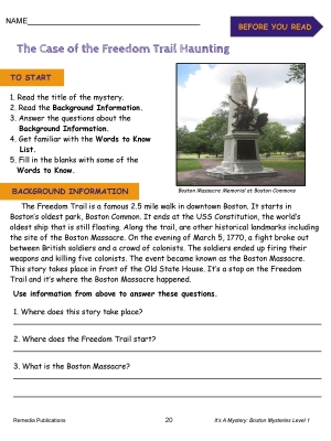 High-Interest Mini Mysteries: Boston - Level 1 High-Interest Mini Mysteries: Boston - Level 1