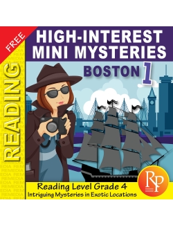 FREE High-Interest Mysteries: Boston - Reading Comprehension FREE High-Interest Mysteries: Boston - Reading Comprehension