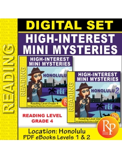 High-Interest Mini Mysteries: Honolulu - Levels 1 & 2 Set High-Interest Mini Mysteries: Honolulu - Levels 1 & 2 Set