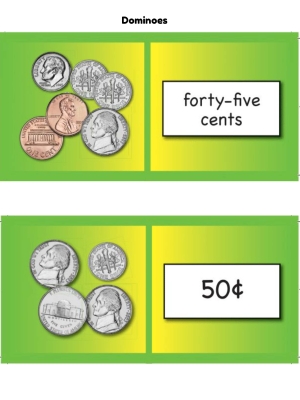 Money Math Domino Games | Adding Coins & Matching Values | Colorful & Fun