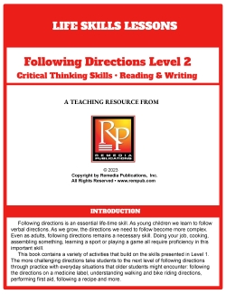 Life Skills Lessons: Following Directions Level 2 Life Skills Lessons: Following Directions Level 2