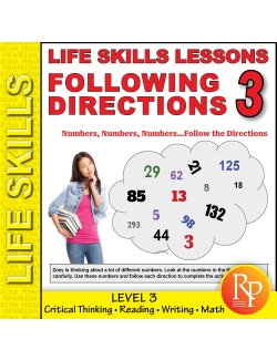 Life Skills Lessons: Following Directions Level 3: Life Skills Lessons: Following Directions Level 3: