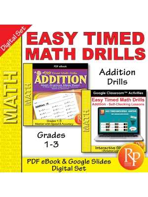 Addition: Easy Timed Math Drills PDF & Google BUNDLE - Engaging - Daily Lessons Addition: Easy Timed Math Drills PDF & Google BUNDLE - Engaging - Daily Lessons