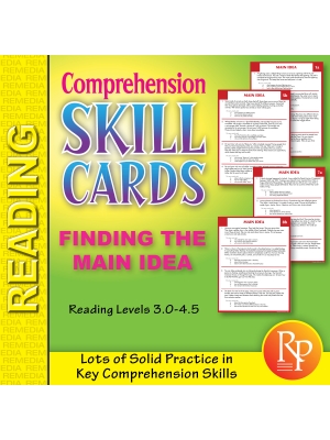 Comprehension Skill Cards - Finding The Main Idea (RL 3.0-4.5) Comprehension Skill Cards - Finding The Main Idea (RL 3.0-4.5)