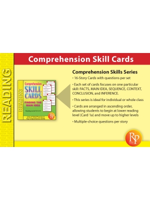 Comprehension Skill Cards - Finding The Main Idea (RL 3.0-4.5) Comprehension Skill Cards - Finding The Main Idea (RL 3.0-4.5)