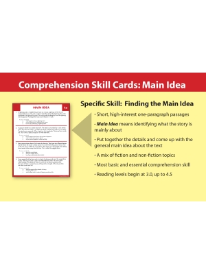 Comprehension Skill Cards - Finding The Main Idea (RL 3.0-4.5) Comprehension Skill Cards - Finding The Main Idea (RL 3.0-4.5)