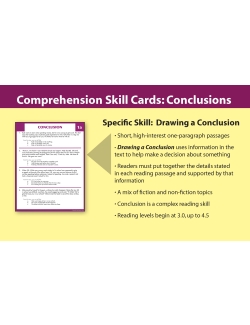 Comprehension Skill Cards - Drawing a Conclusion (RL 3.0-4.5) Comprehension Skill Cards - Drawing a Conclusion (RL 3.0-4.5)