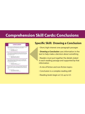Comprehension Skill Cards - Drawing a Conclusion (RL 3.0-4.5) Comprehension Skill Cards - Drawing a Conclusion (RL 3.0-4.5)