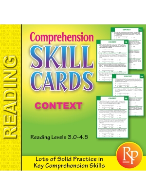 Comprehension Skill Cards - Finding Context (RL 3.0-4.5) Comprehension Skill Cards - Finding Context (RL 3.0-4.5)