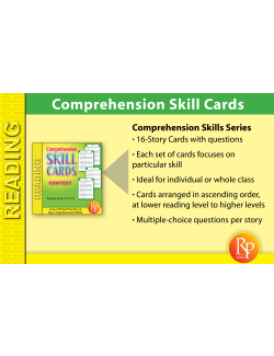 Comprehension Skill Cards - Finding Context (RL 3.0-4.5) Comprehension Skill Cards - Finding Context (RL 3.0-4.5)