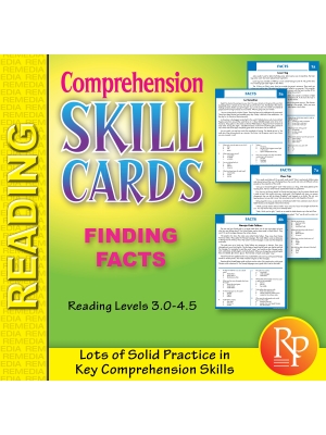 Comprehension Skill Cards - Finding Facts (RL 3.0-4.5) Comprehension Skill Cards - Finding Facts (RL 3.0-4.5)