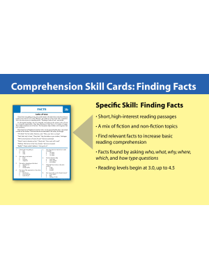 Comprehension Skill Cards - Finding Facts (RL 3.0-4.5) Comprehension Skill Cards - Finding Facts (RL 3.0-4.5)