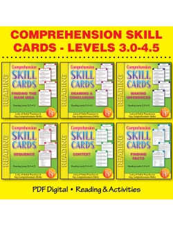 Comprehension Skill Cards Set (RL 3.0-4.5) Comprehension Skill Cards Set (RL 3.0-4.5)