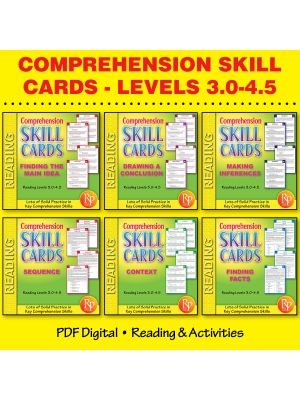 Comprehension Skill Cards Set (RL 3.0-4.5) Comprehension Skill Cards Set (RL 3.0-4.5)