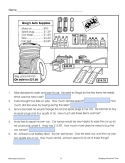 SHOPPING AROUND TOWN: Math Word Problems - PDF & Google Set