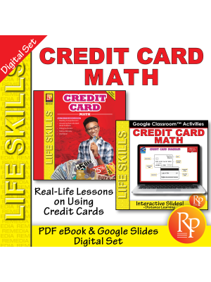 CREDIT CARD MATH - PDF Google SET: Real World Consumer Life Skills Activities CREDIT CARD MATH - PDF Google SET: Real World Consumer Life Skills Activities