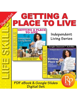 GETTING A PLACE TO LIVE - PDF & Google SET - Life Skills - Apartment - Lease GETTING A PLACE TO LIVE - PDF & Google SET - Life Skills - Apartment - Lease