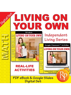 LIVING ON YOUR OWN PDF/Google BUNDLE: Real World Activities | Independent Living LIVING ON YOUR OWN PDF/Google BUNDLE: Real World Activities | Independent Living