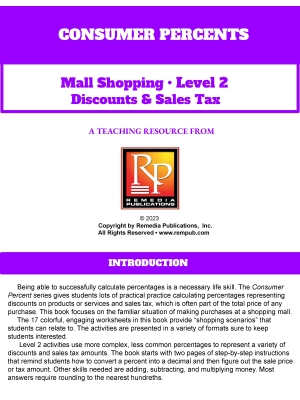Consumer Percents - Mall Shopping: Discounts & Sales Tax Level 2 Consumer Percents - Mall Shopping: Discounts & Sales Tax Level 2
