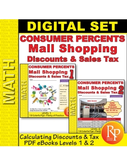 Consumer Percents - Mall Shopping: Discounts & Sales Tax - Levels 1 & 2 Consumer Percents - Mall Shopping: Discounts & Sales Tax - Levels 1 & 2