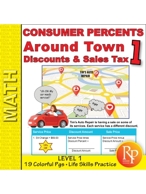 Consumer Percents - Around Town: Discounts & Sales Tax Consumer Percents - Around Town: Discounts & Sales Tax
