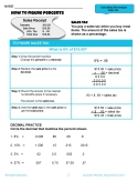 Consumer Percents - Around Town: Discounts & Sales Tax