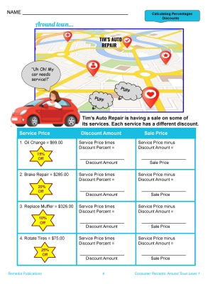 Consumer Percents - Around Town: Discounts & Sales Tax Consumer Percents - Around Town: Discounts & Sales Tax