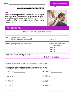 FREE Consumer Percents - Tips and Taxes 1: Math Word Problems FREE Consumer Percents - Tips and Taxes 1: Math Word Problems