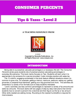 Consumer Percents: Tips &amp; Taxes Level 2