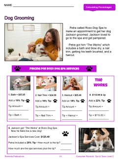 Consumer Percents: Tips &amp; Taxes Level 2