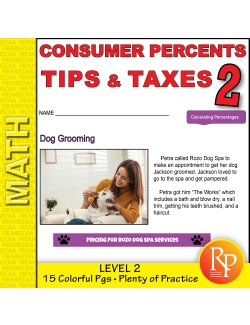 Consumer Percents: Tips &amp; Taxes Level 2