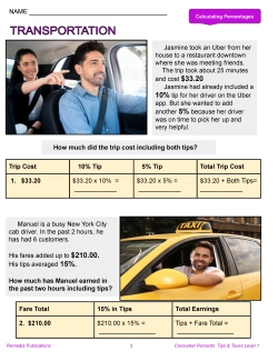 Consumer Percents Set: Tips &amp; Taxes 1 &amp; 2