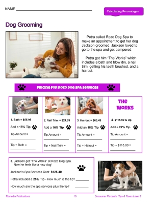 Consumer Percents Set: Tips & Taxes 1 & 2 Consumer Percents Set: Tips & Taxes 1 & 2