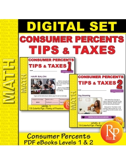 Consumer Percents Set: Tips &amp; Taxes 1 &amp; 2