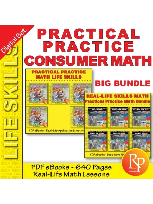 Practical Practice BIG SET: Consumer Math - Life Skills - Word Problems Practical Practice BIG SET: Consumer Math - Life Skills - Word Problems