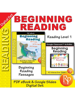 Beginning Reading PDF & Google SET: Grade 1 Comprehension Activities Beginning Reading PDF & Google SET: Grade 1 Comprehension Activities