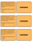 Context Clues Reading Strategies - Rdg Lvl 1-3 Google Classroom Activities & 90-Reading Skill Cards