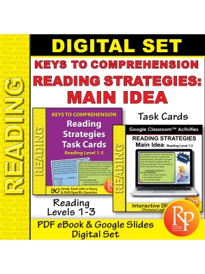 Main Idea Reading Strategies: Hi/Lo | Comprehension Activities | Google & PDF Main Idea Reading Strategies: Hi/Lo | Comprehension Activities | Google & PDF