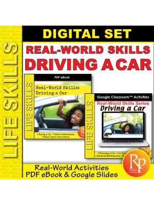 REAL WORLD SKILLS: DRIVING A CAR! PDF & Google Set REAL WORLD SKILLS: DRIVING A CAR! PDF & Google Set