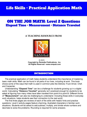 On the Job Math: Level 2 - Practical Practice Math On the Job Math: Level 2 - Practical Practice Math