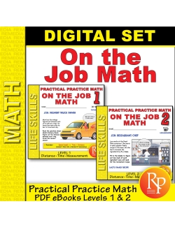 On the Job Math Set: Levels 1 &amp; 2 - Practical Practice Math