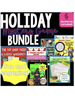 Holiday Reading Solve a Mystery Game - Team Building Holiday Reading Solve a Mystery Game - Team Building
